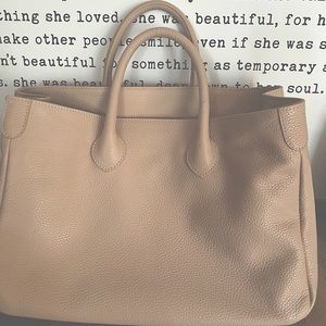 BEAUTIFUL Mark & Graham Elisabetta pebbled leather satchel.  NEW/no tags